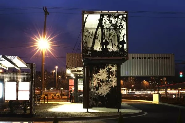 Shipping Container Starbucks